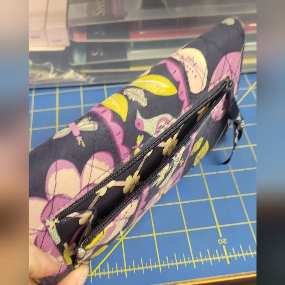 Vera Bradley Floral Patterned Magnet Closure Wallet 8 X 4